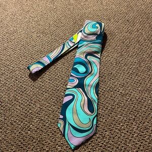 1970s unique Vicky Davis cotton tie